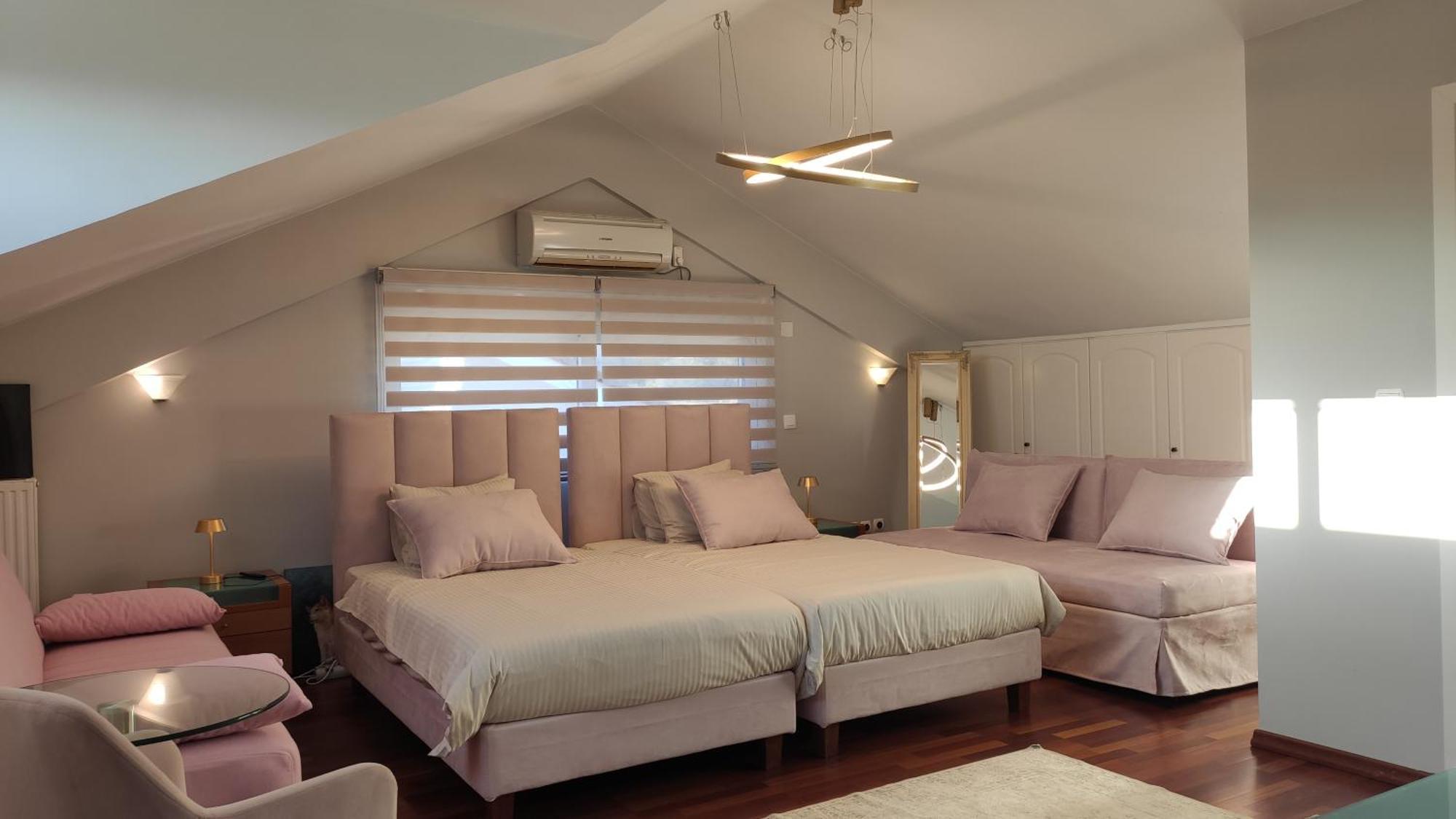 Beautiful Maisonette With A View To The Mountains And The Sea Agia Marina  Exterior photo