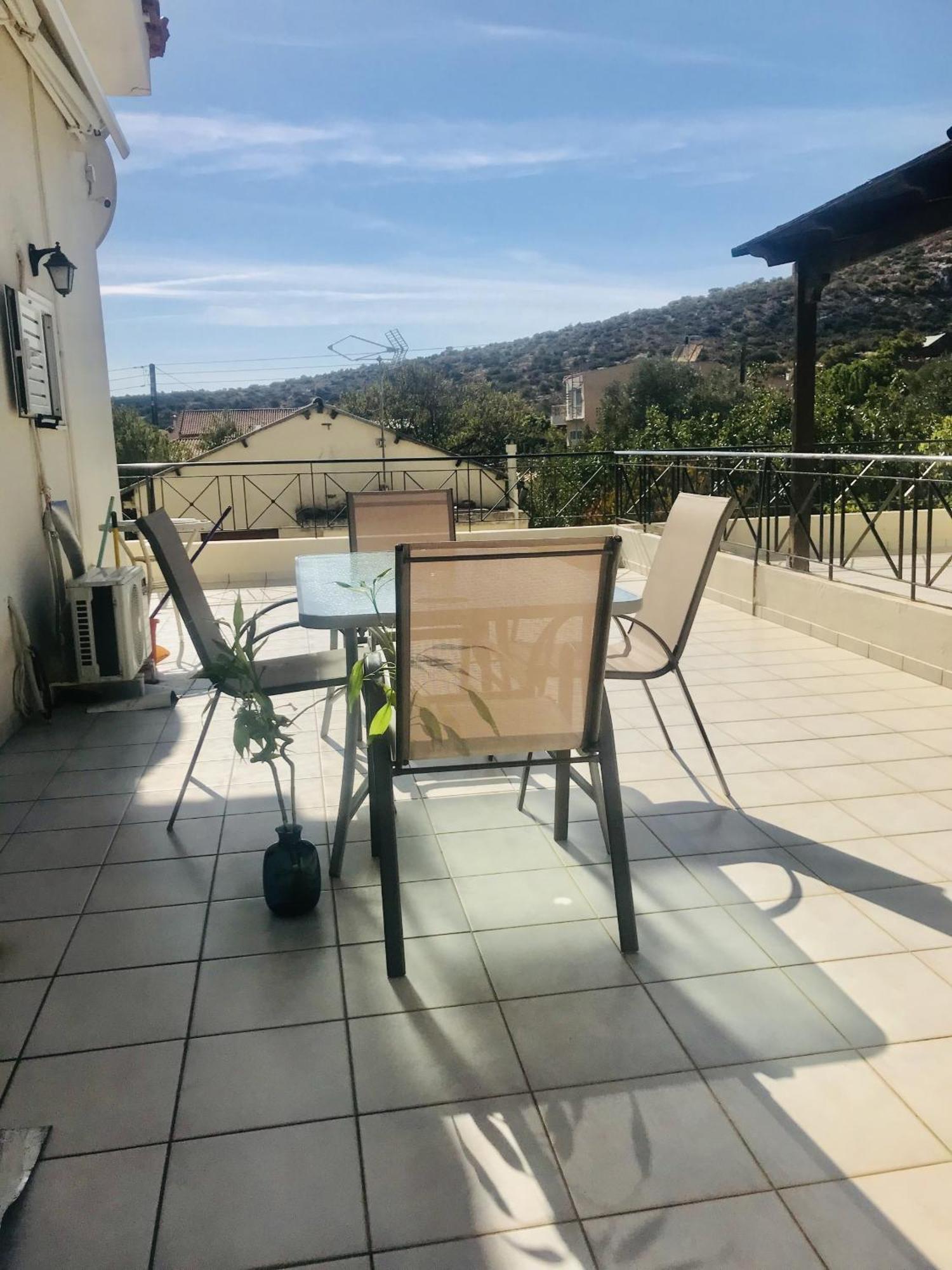 Beautiful Maisonette With A View To The Mountains And The Sea Agia Marina  Exterior photo